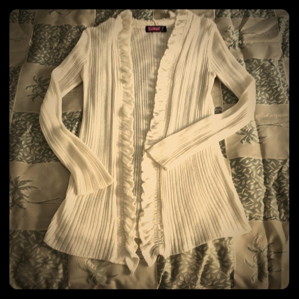 🦢💐 OFF-WHITE ruffled cardigan✨✨✨